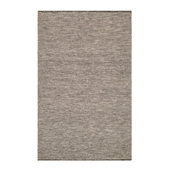 Mixed Stripe Handwoven Rug | Black/Ivory