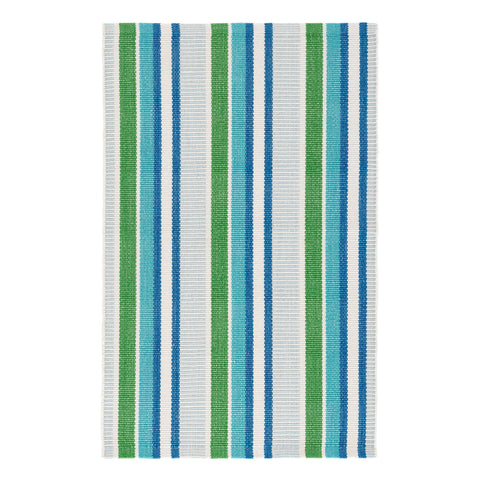 Always Greener Handwoven Indoor/Outdoor Rug | Cobalt/Green