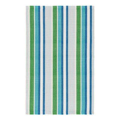 Always Greener Handwoven Indoor/Outdoor Rug | Cobalt/Green