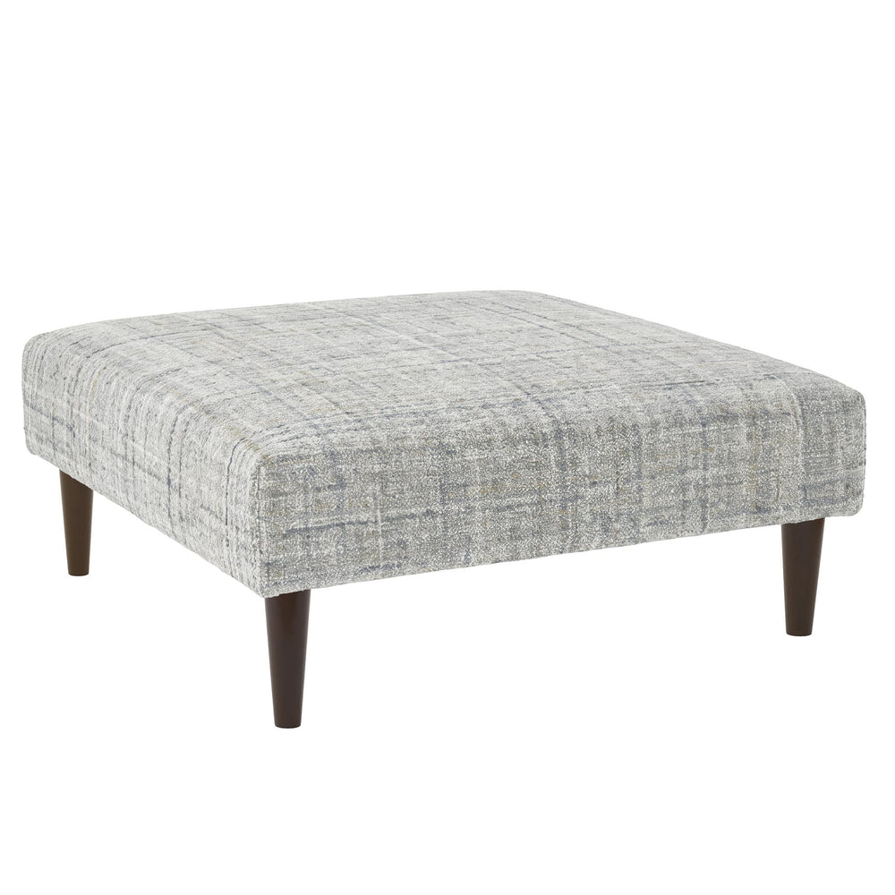 Harris Rug Ottoman | Blue/Brown