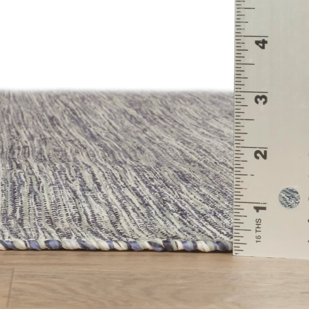 Solid Handwoven Handwoven Indoor/Outdoor Rug | Blue