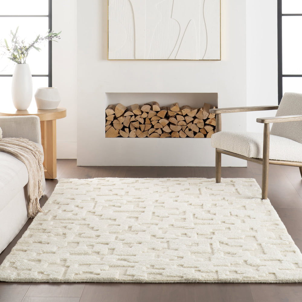 Alora Hand Knotted Wool Rug | Natural