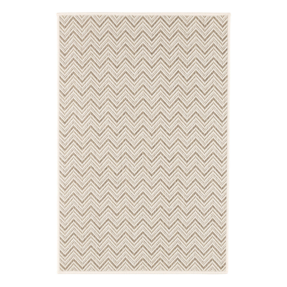Happy Chevron Woven Indoor/Outdoor Custom Rug | Pebble