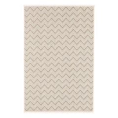 Happy Chevron Woven Indoor/Outdoor Custom Rug | Pebble