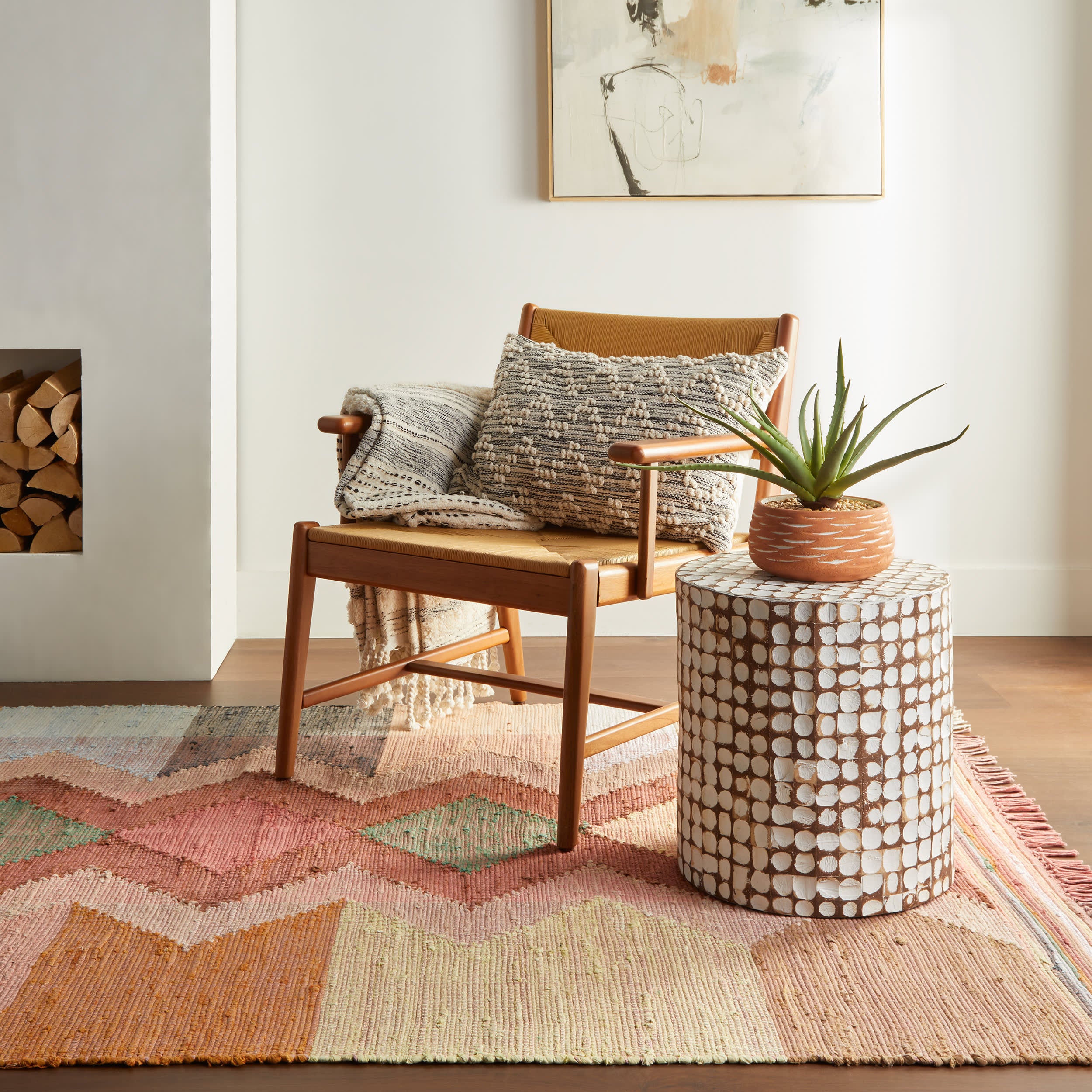 Solmira Southwestern Handmade Cotton Rug | Multicolor – Annie Selke