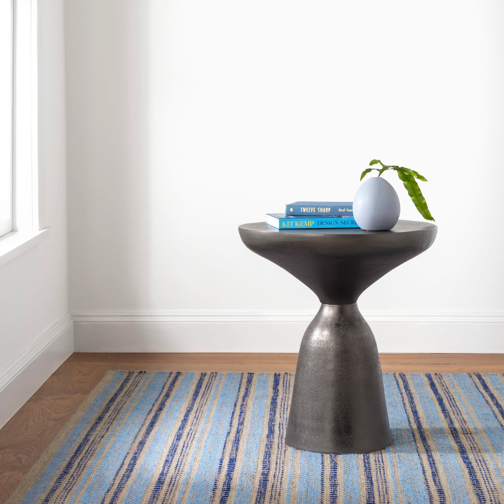 Sooner Than Later Handwoven Indoor/Outdoor Rug | Blue