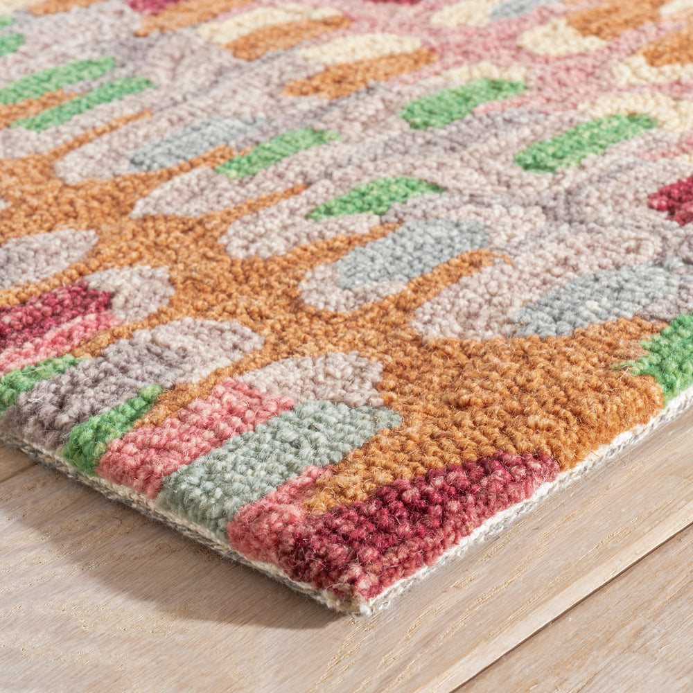 Paint Chip Hand Micro Hooked Wool Rug | Clay