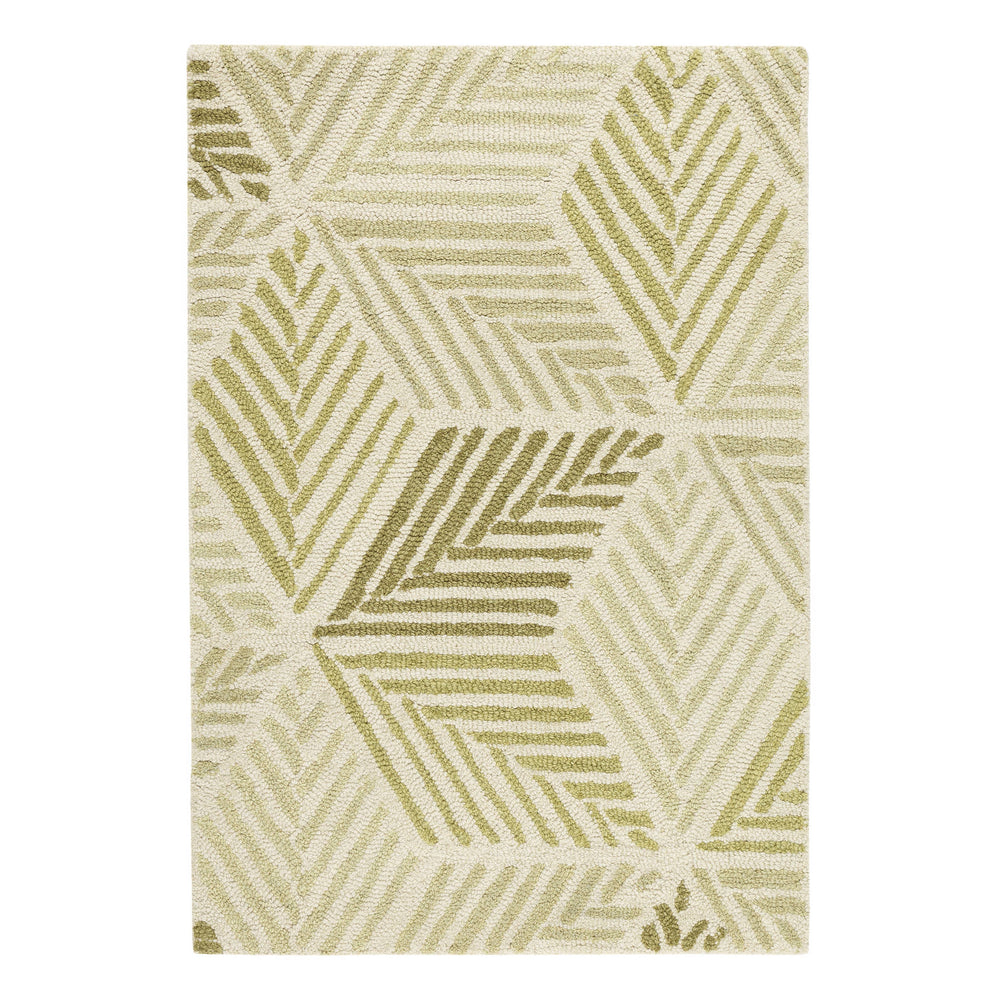 Karari Hand Hooked Wool Rug | Moss