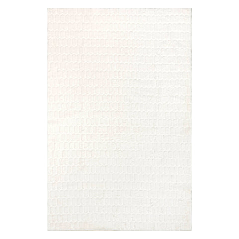 Reece Honeycomb Cloud Washable Rug | White