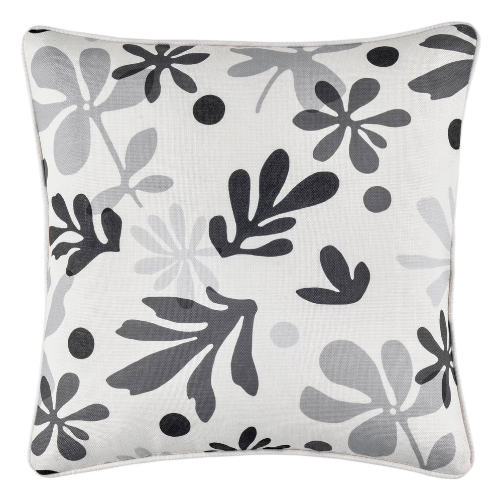 Henri Indoor/Outdoor Decorative Pillow Cover | Grey