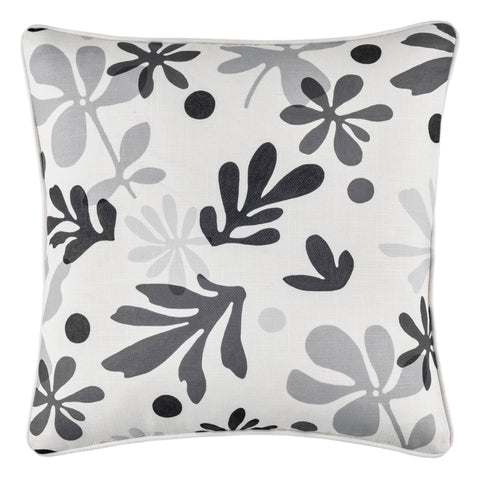 Henri Indoor/Outdoor Decorative Pillow Cover | Grey