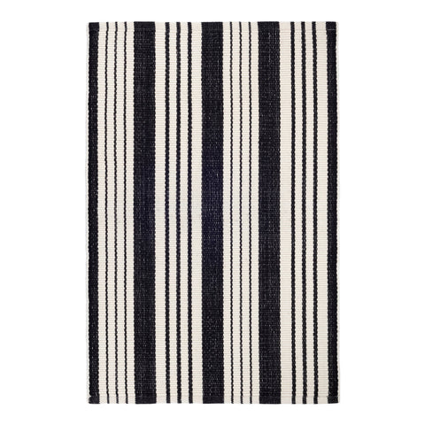 Birmingham Handwoven Cotton Rug | Black