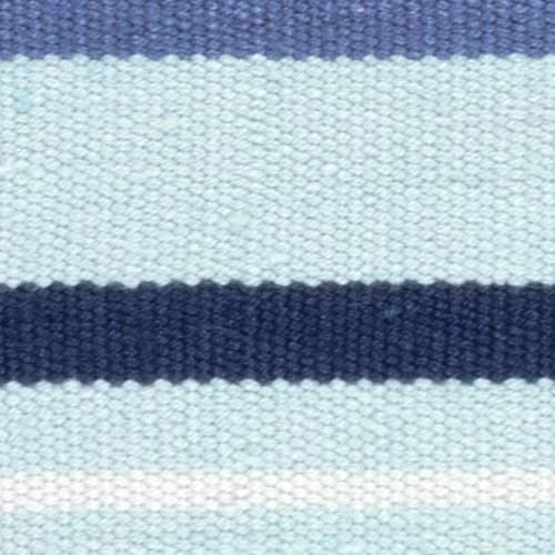Marley Stripe Handwoven Indoor/Outdoor Rug Swatch | Blue
