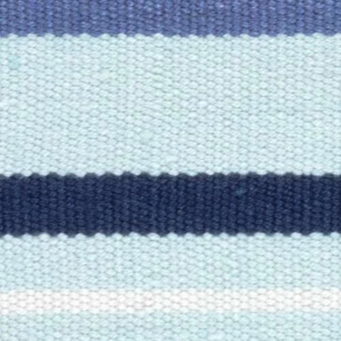 Marley Stripe Handwoven Indoor/Outdoor Rug Swatch | Blue