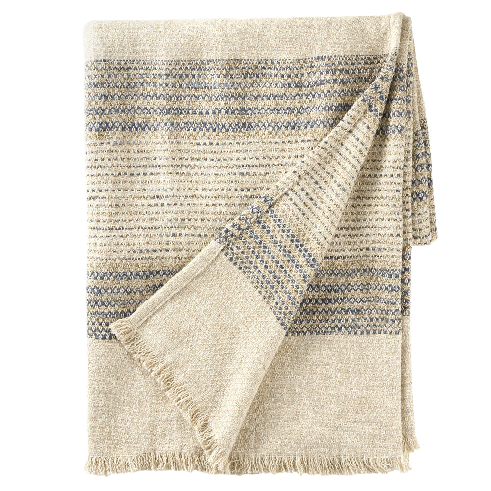 Cielo Stripe Throw | Blue