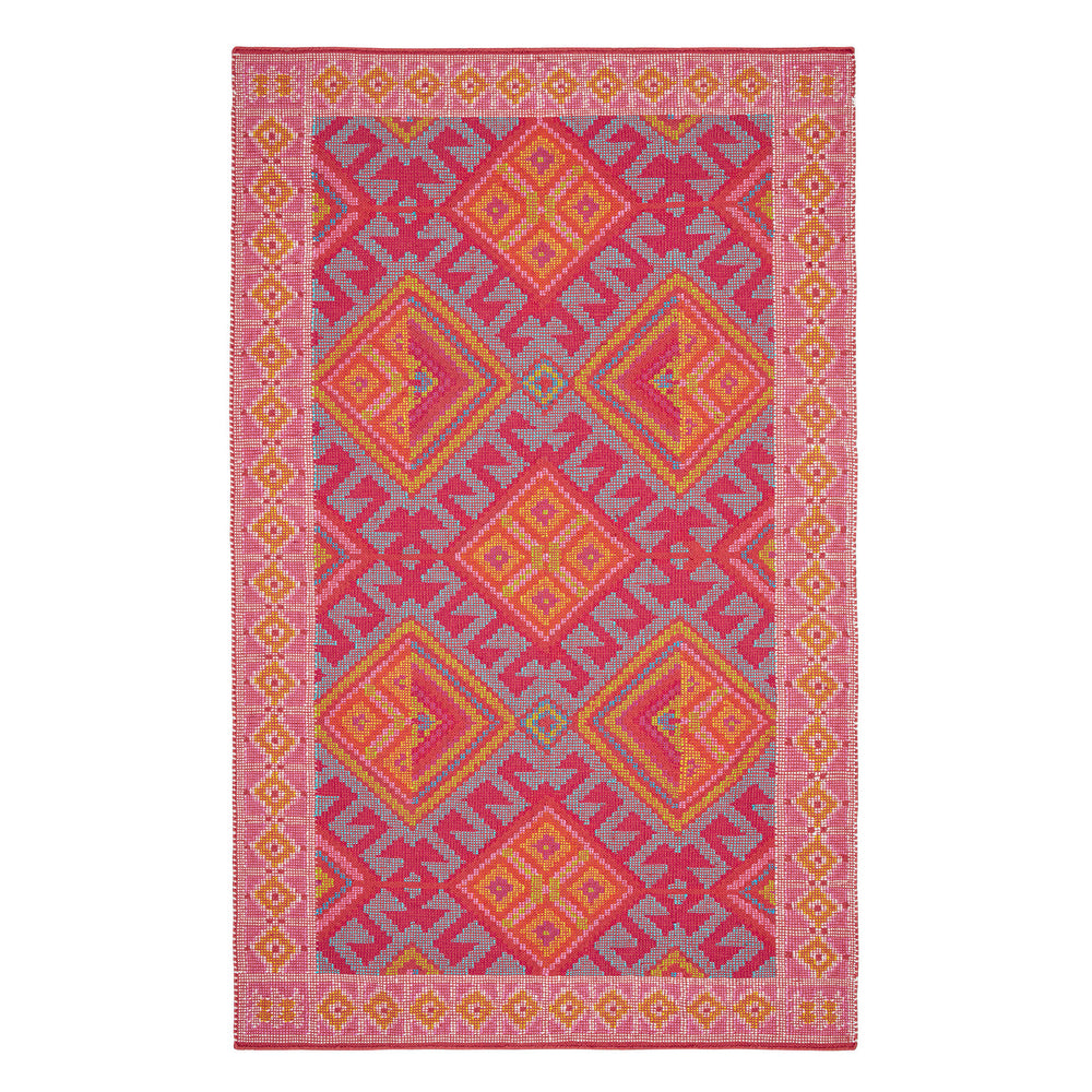 Valencia Kilim Handwoven Indoor/Outdoor Rug | Spice