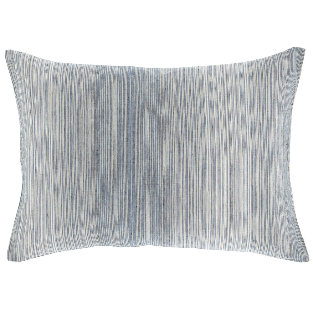 Sterling Stripe Linen Sham | Blue