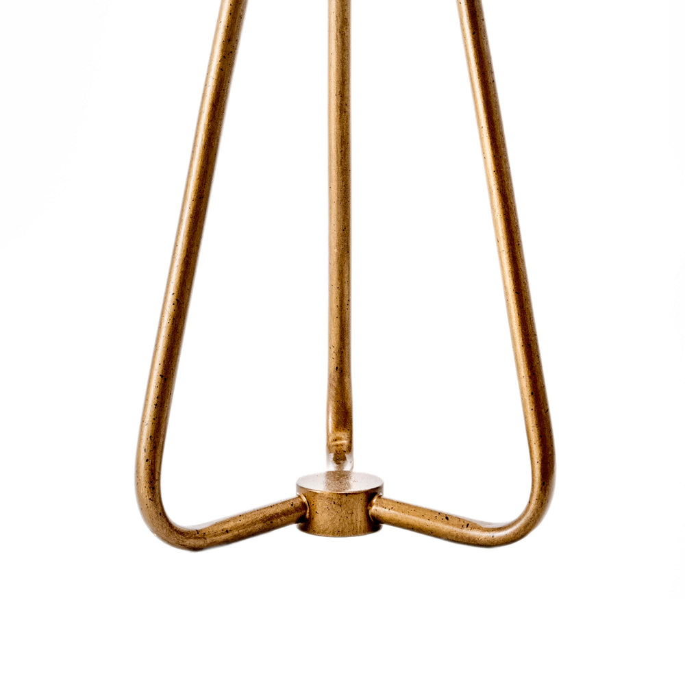 26-inch Metal Industrial Tripod Table Lamp | Brass