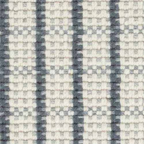 Lawrence Woven Wool Custom With Attached Rug Pad Rug Swatch | Denim