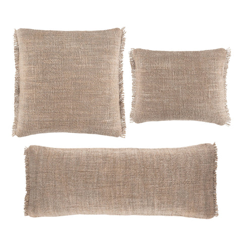 Griffin Linen Decorative Pillow Cover | Stone