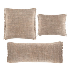 Griffin Linen Decorative Pillow Cover | Stone
