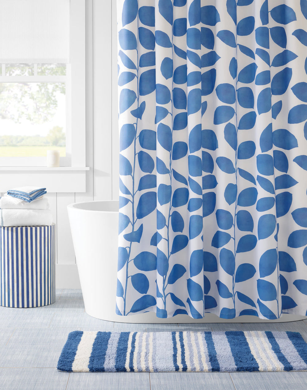 Glen View Bath Rug | Blue