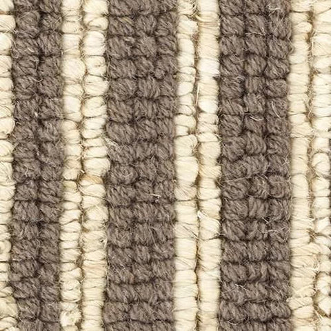 Calder Stripe Handwoven Jute Rug Swatch | Grey