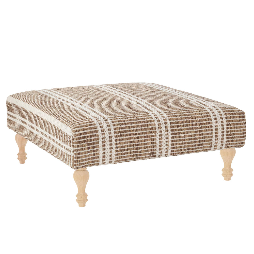 Malta Rug Ottoman | Natural