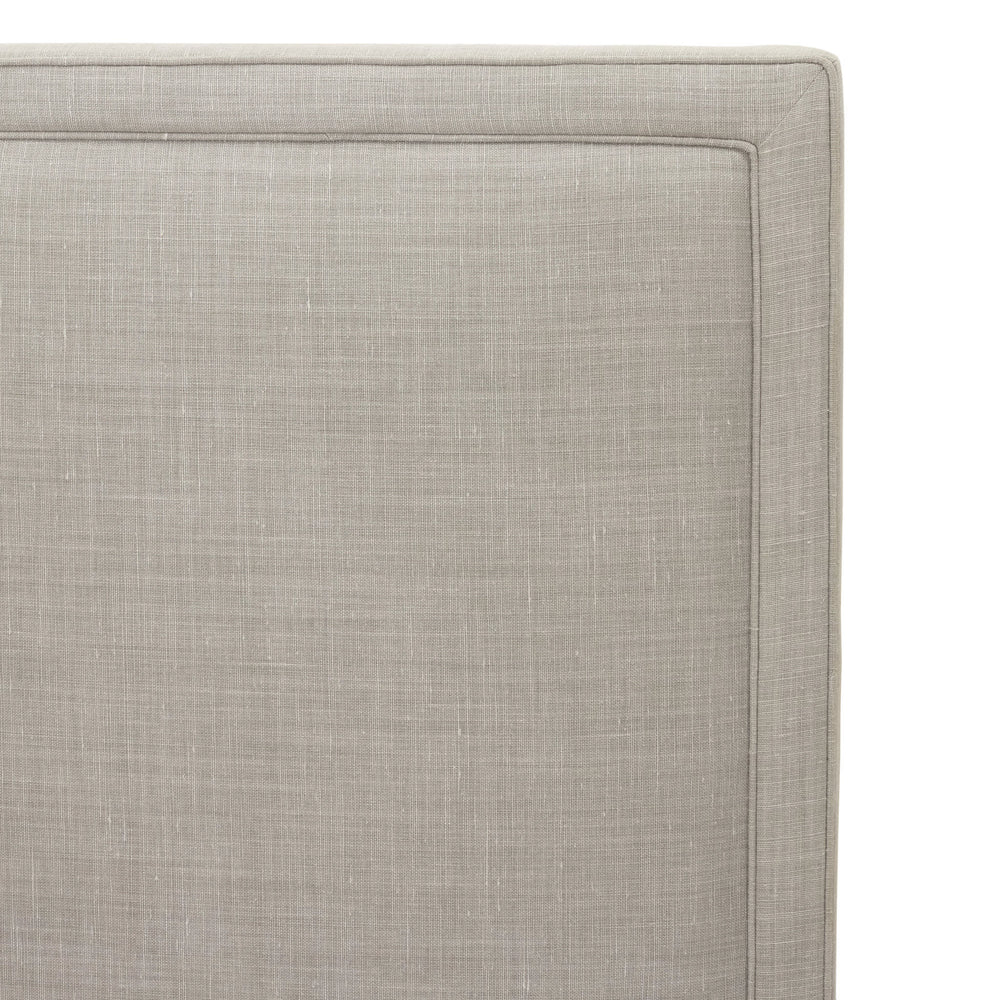 Laundered Linen Low Stonington Headboard | Dove Grey
