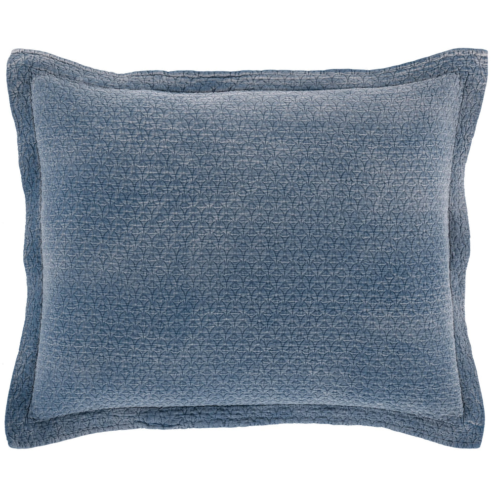 Hawley Matelasse Sham | Indigo