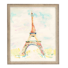 Eiffel Brushstroke Wall Art | Multi