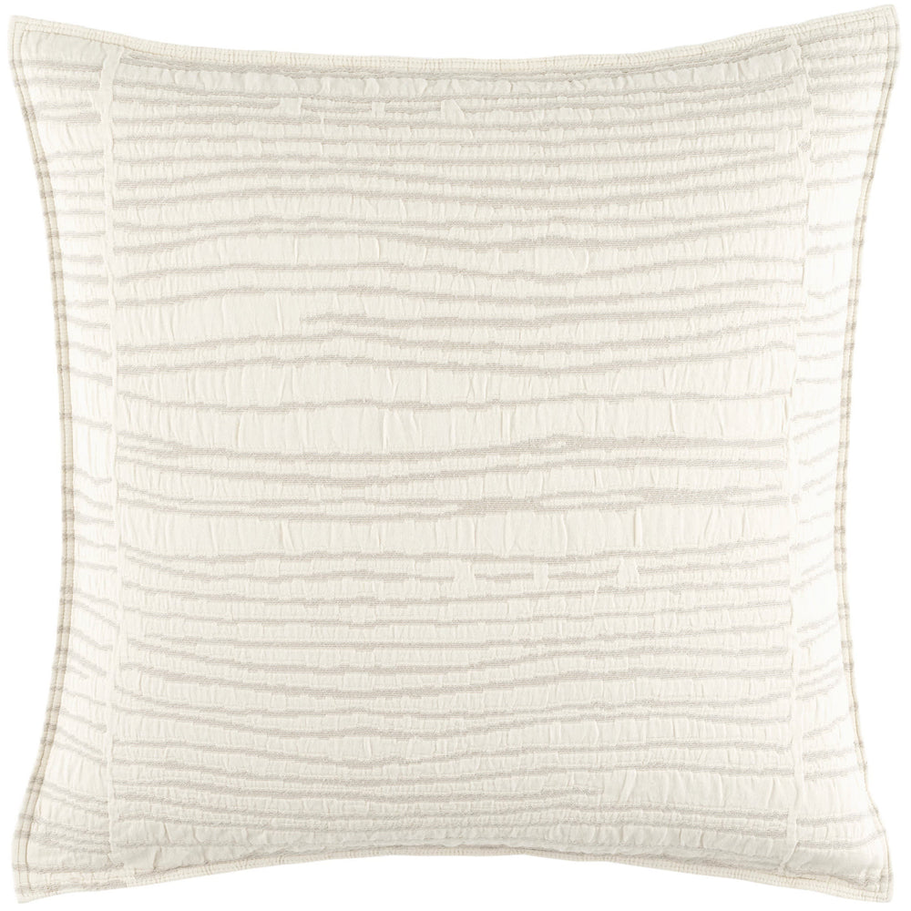 Striae Matelasse Sham | Oatmeal