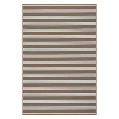 Meredith Wide Striped Indoor/Outdoor Custom Rug | Natural