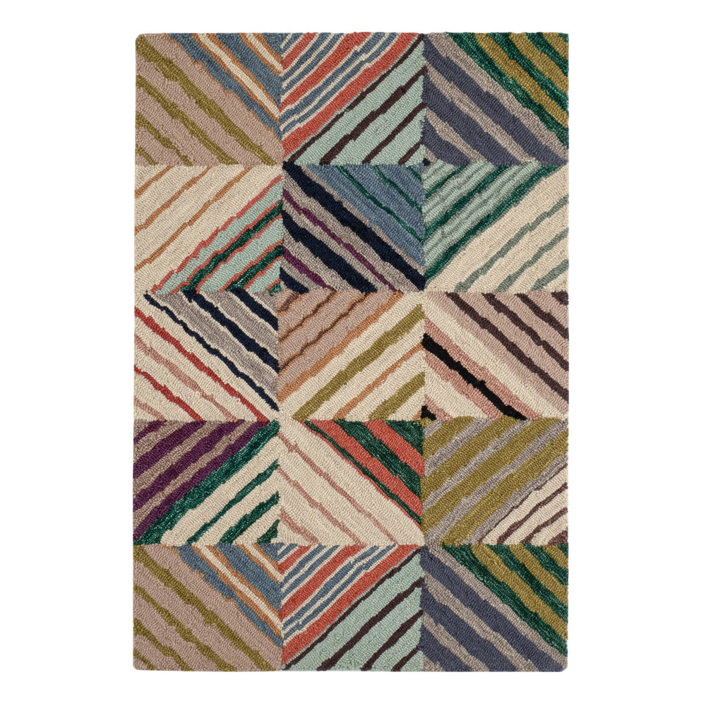 Potter Hand Micro Hooked Wool Rug | Multi