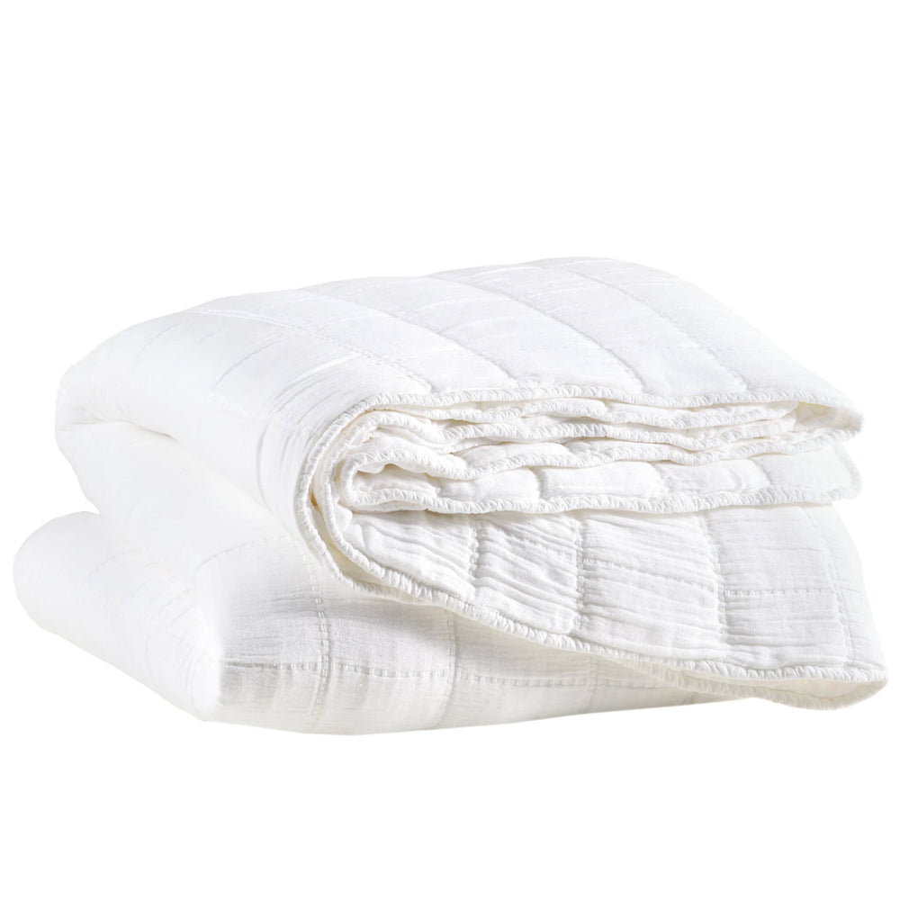 Monet Quilted Coverlet | White