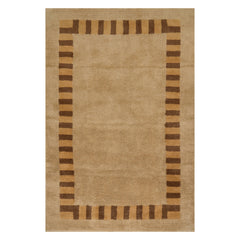 Sabrine Bordered Cotton Rug | Ivory