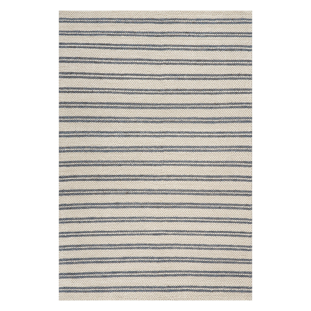 Venit Modern Striped Farmhouse Rug | Slate