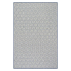 Vivi Chevron Woven Wool Custom Rug | Blue