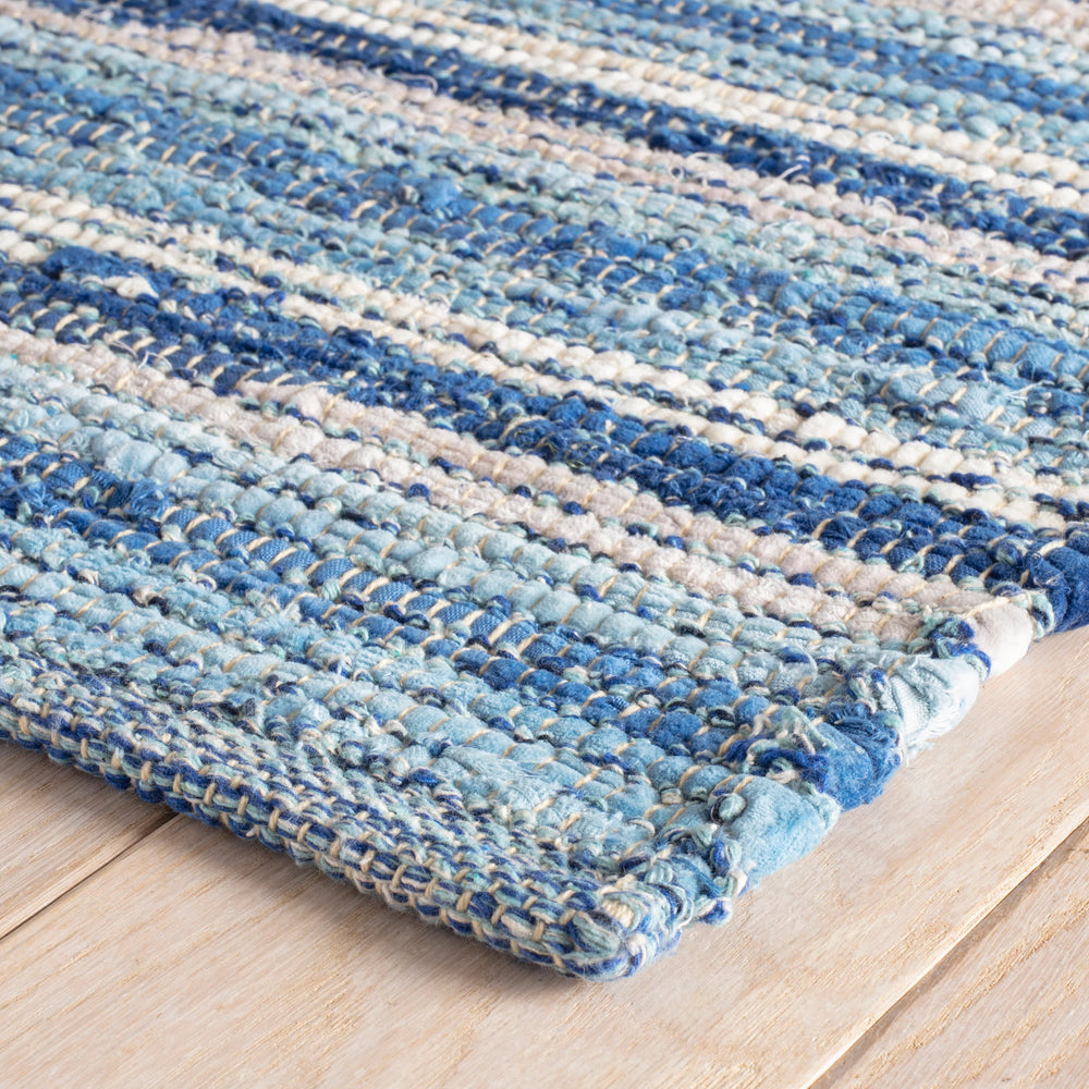 Dorothy Handwoven Cotton Rug | Blue