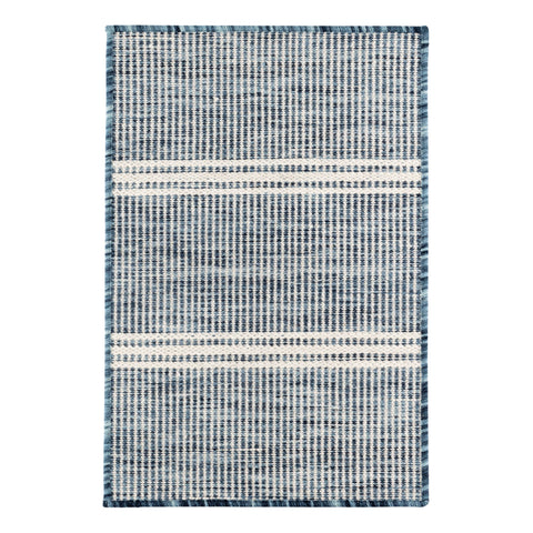 Malta Handwoven Wool Custom Rug | Blue
