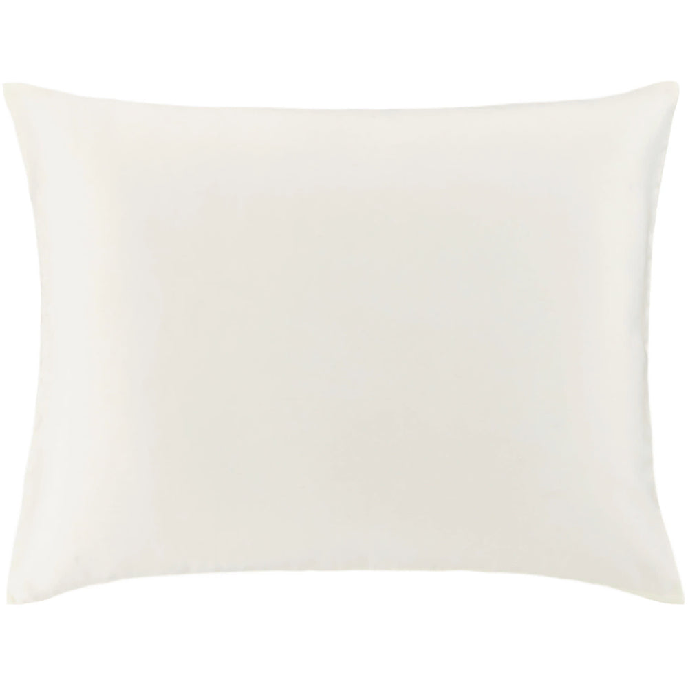 Silken Solid Sham | Ivory