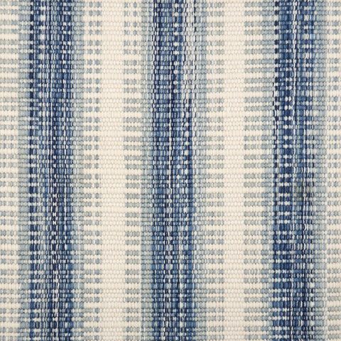 Calee Striped Woven Wool Custom Rug Swatch | Blue