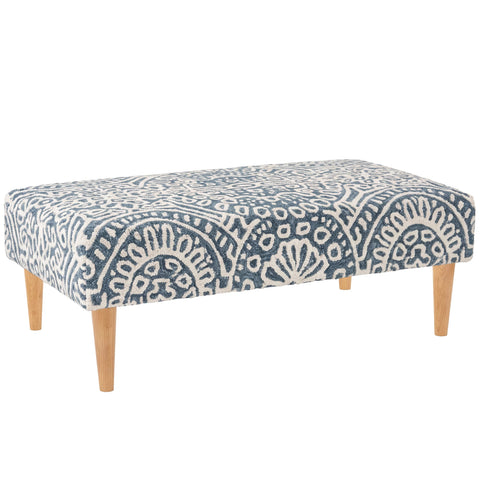 Temple Rug Ottoman | Ink