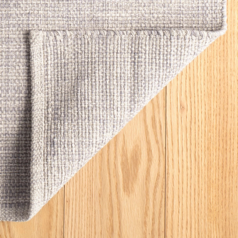 Marled Handwoven Cotton Rug | Grey