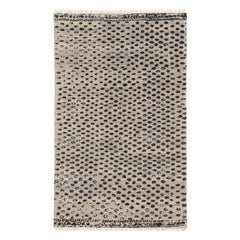 Hugo Hand Knotted Wool Rug | Black