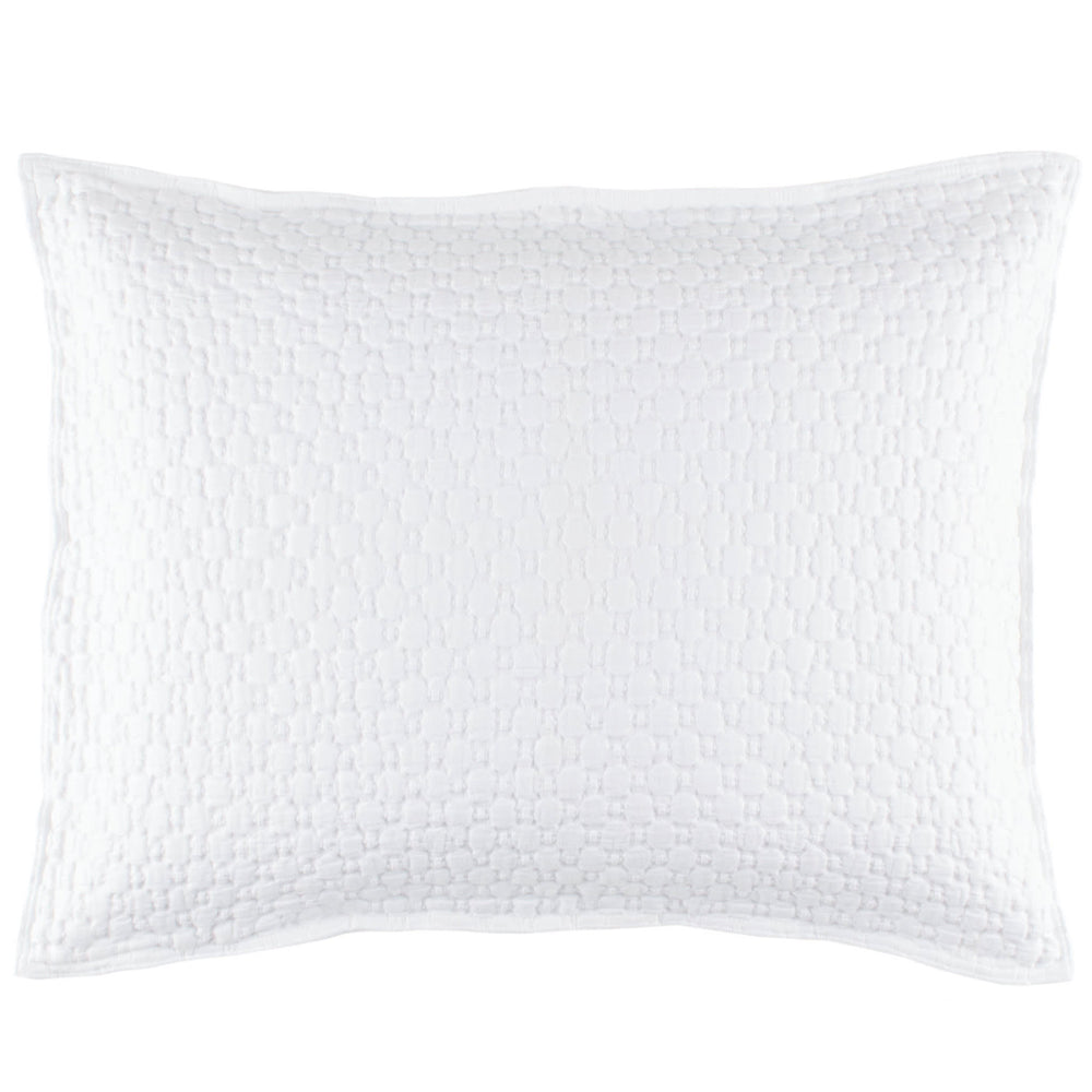 Lodi Matelasse Sham | White