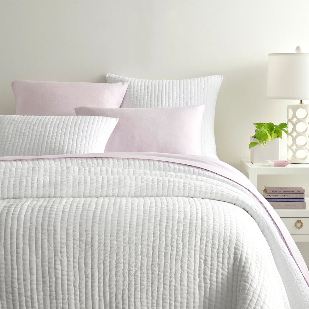 Lana Voile Quilt | White