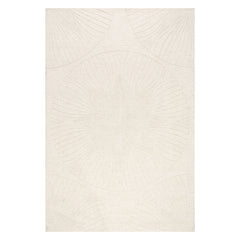 Stillpoint Radiating Pattern Wool Rug | Ivory