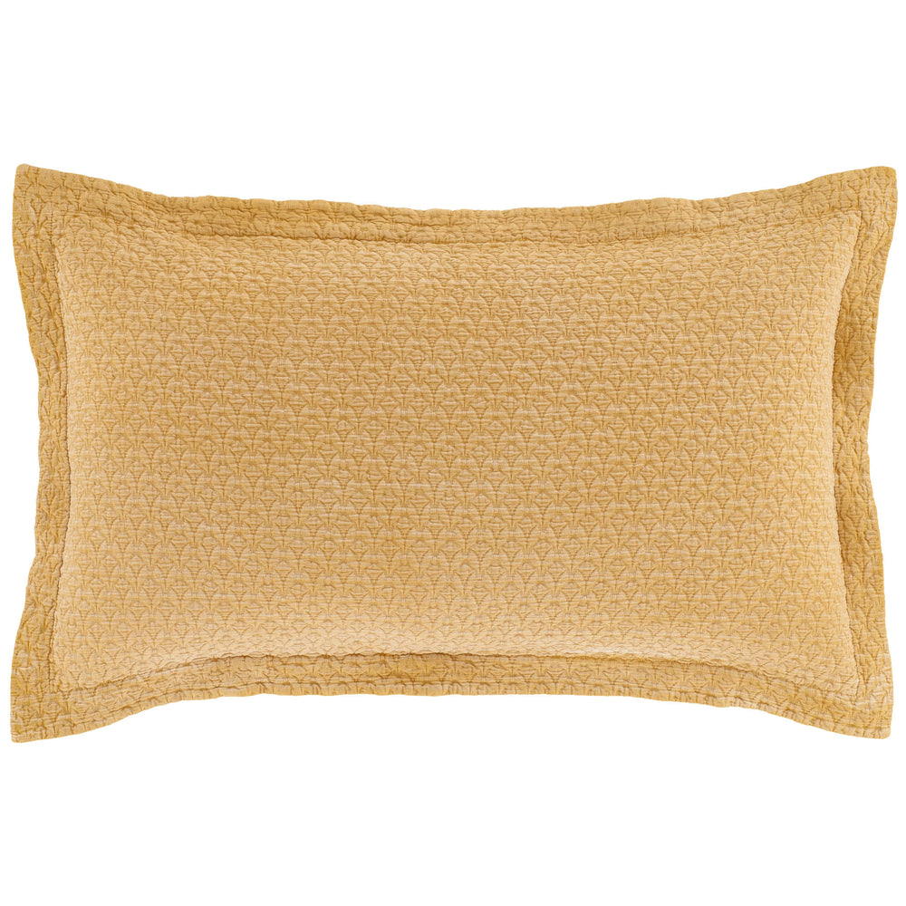 Hawley Matelasse Sham | Ochre