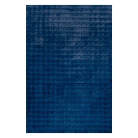 Katy Checkered Cloud Washable Rug | Navy